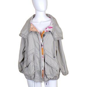 Free People Gray Utility Jacket